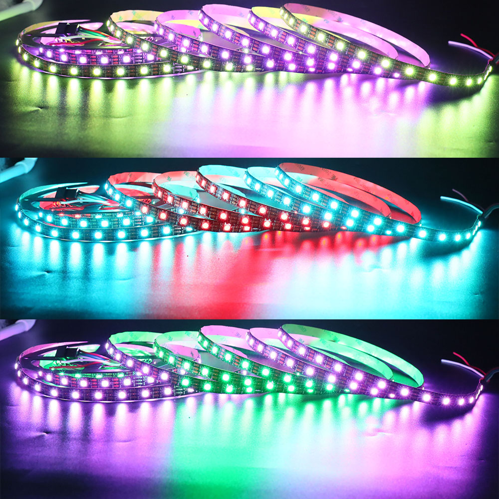 WS2812B DC5V Series Flexible LED Strip Lights, Programmable Pixel Full Color Chasing, Indoor Use, 300LEDs, 1.64ft ~ 16.4ft Per Reel By Sale WS2812B DC5V Series Flexible LED Strip Lights, Programmable Pixel Full Color Chasing, Indoor Use, 300LEDs, 1.64ft ~ 16.4ft Per Reel By Sale